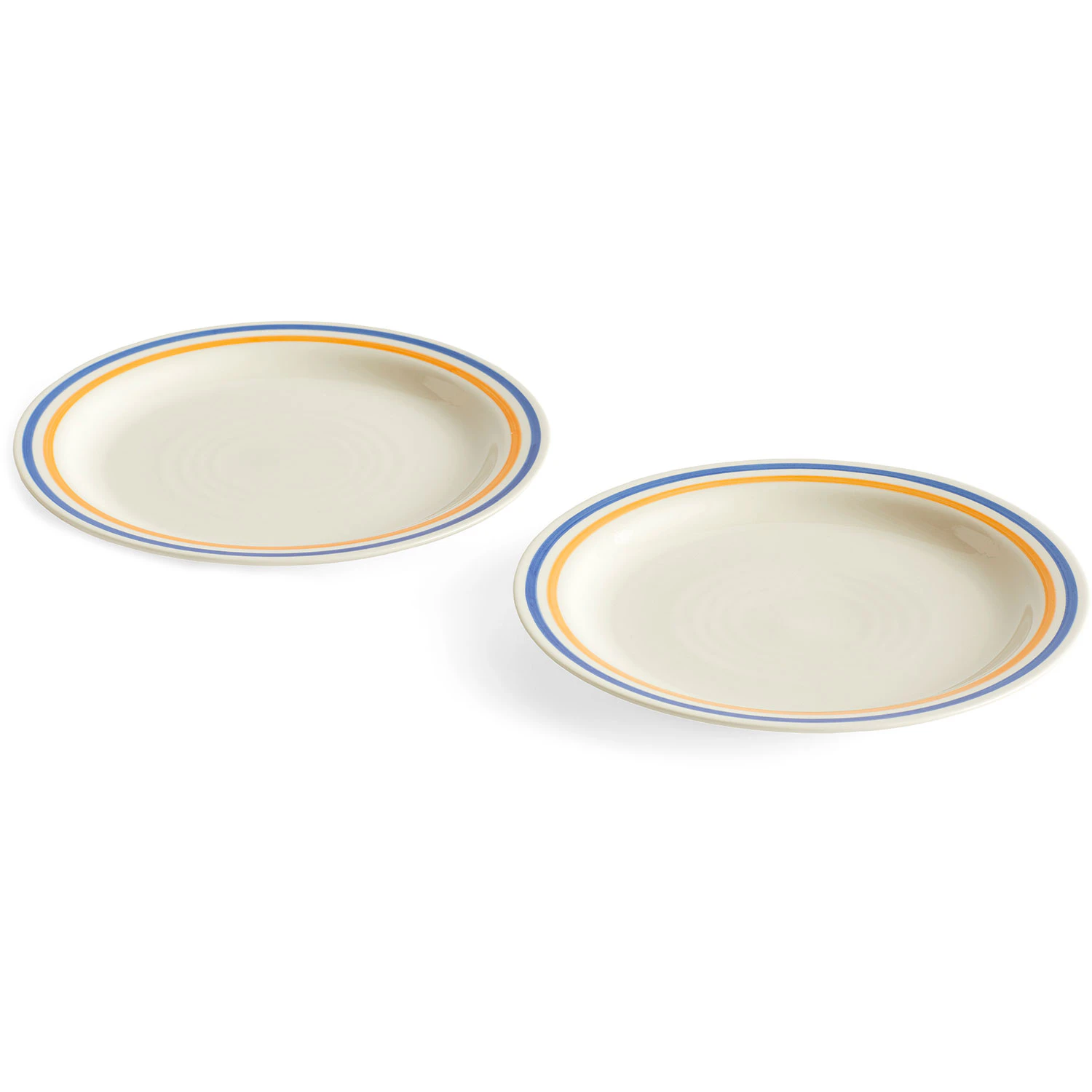 Sobremesa Tallerken 24,5 cm 2-pk, Bl&aring;/Gul