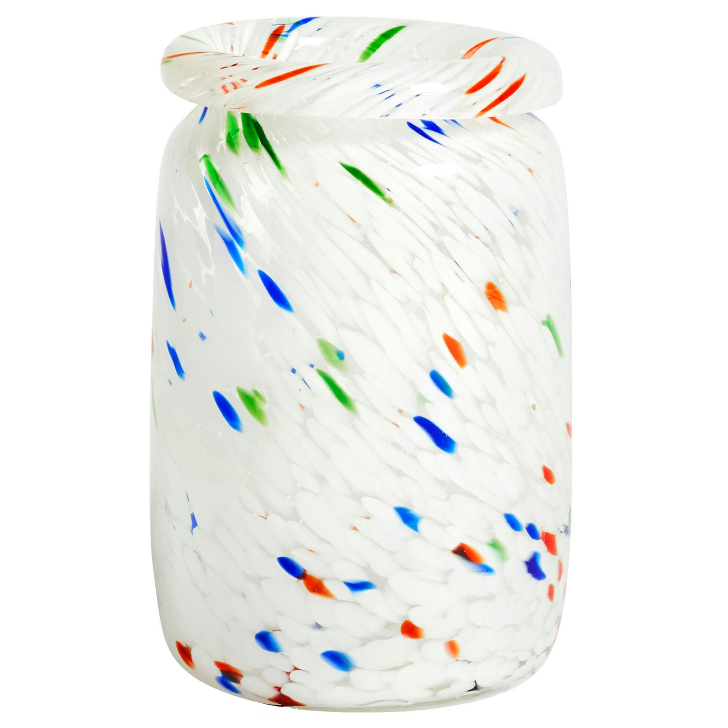 Splash Vase M &Oslash;14,5 cm, White Dot
