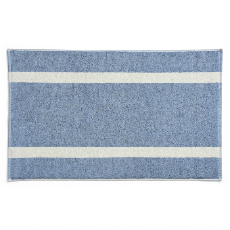 Stripe Badematte, Dusty Blue