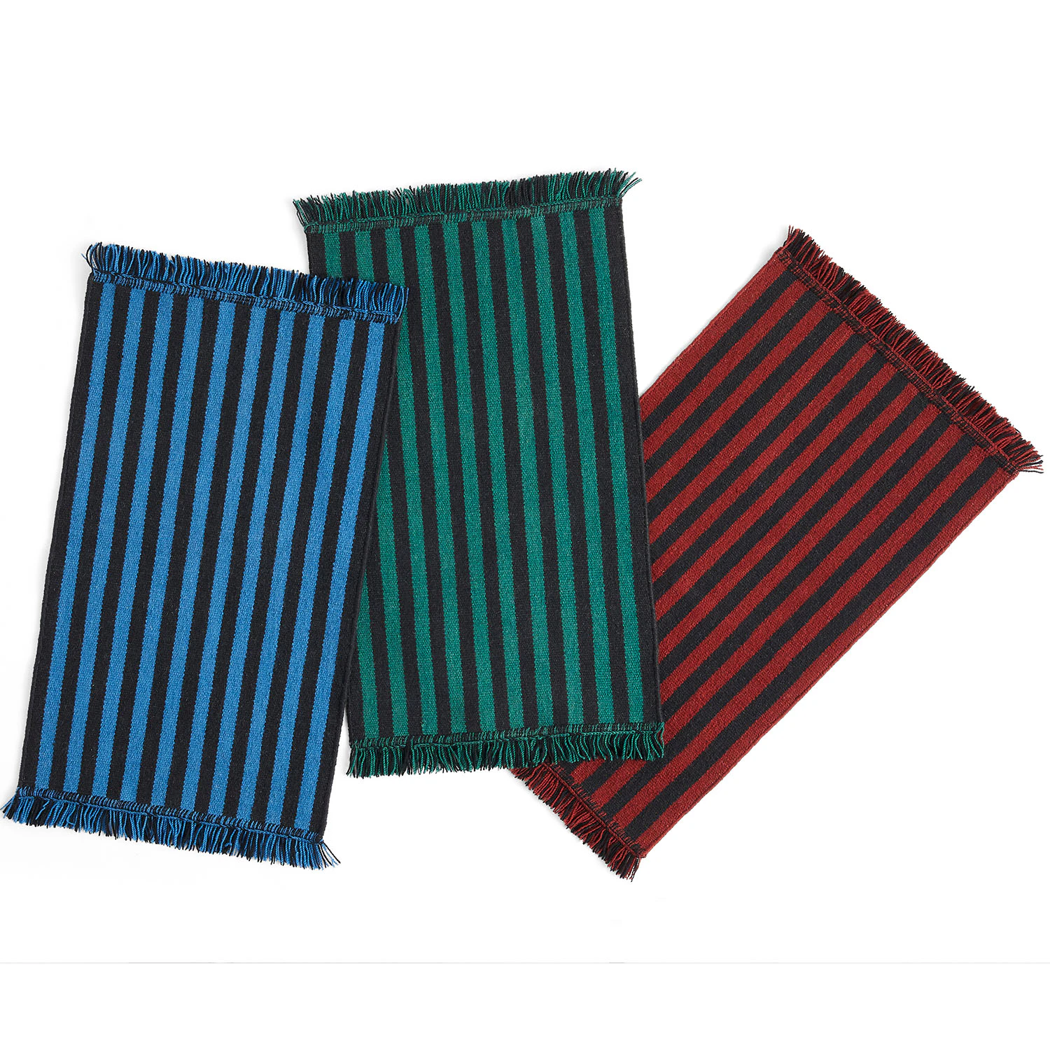 Stripes and Stripes Teppe 52x95 cm, Kirsebærrød fra HAY | Rum21.no