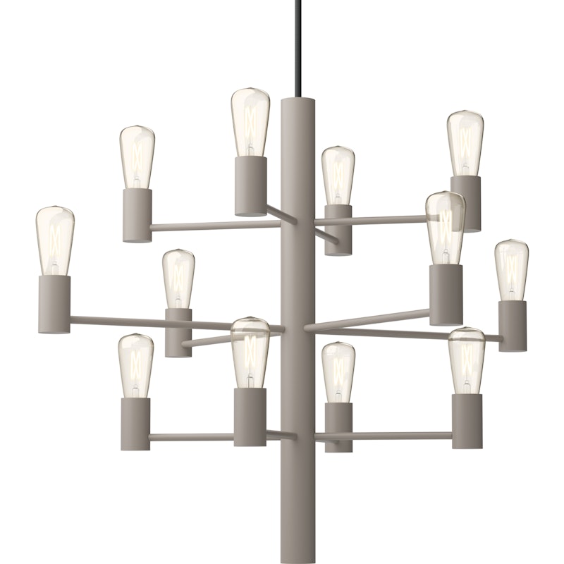 Manola 12 Lysekrone Dimmebar LED, Beige