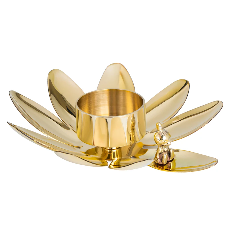 Hilke X Mummi Telysholder Lilla  My, Messing