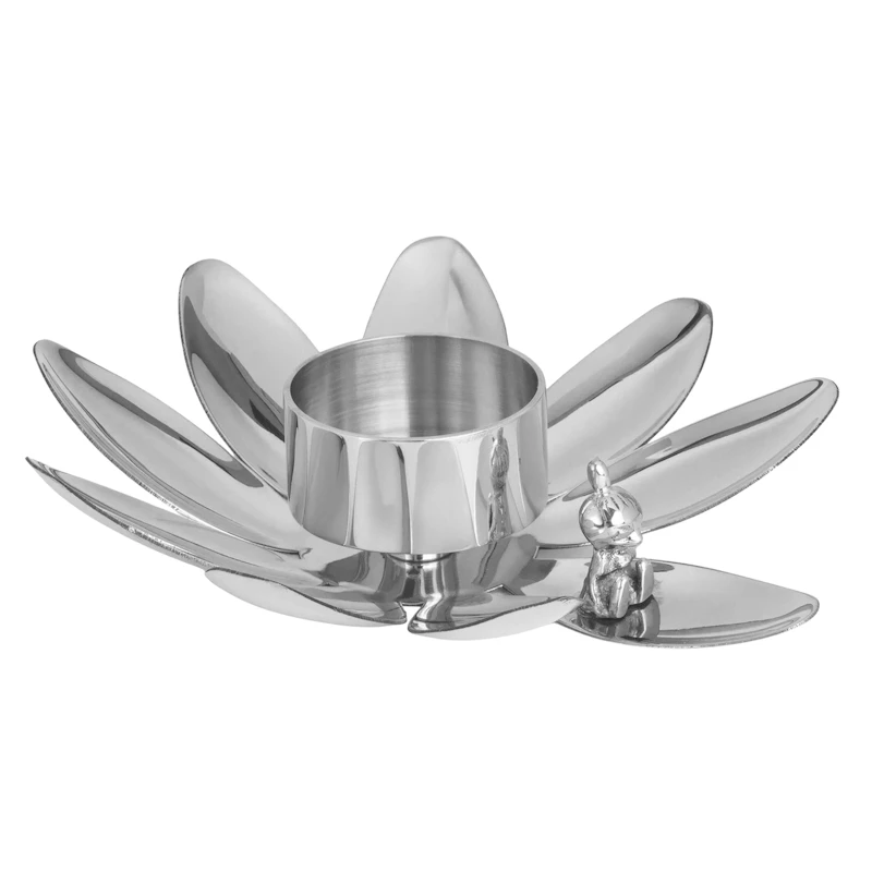 Hilke X Mummi Telysholder Lilla  My, Nickel Plated