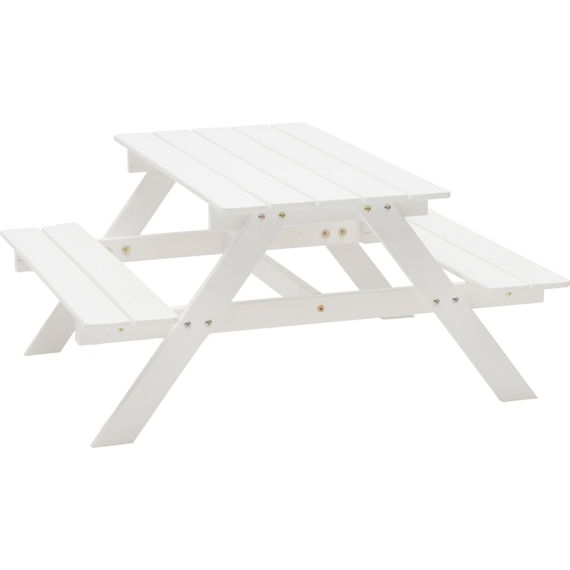 Picnic Mini Piknikbord 48x90 cm, Hvit