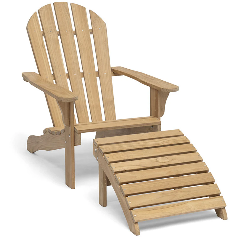 Tennessee Dekkstol Med Fotskammel, Teak