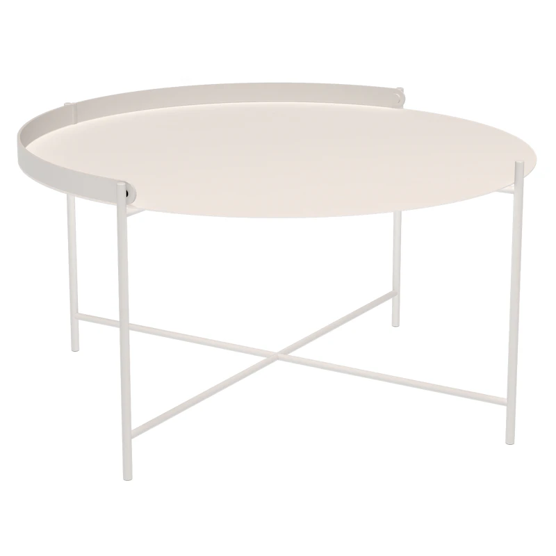 Edge Brettbord Ø76 cm, Muted White