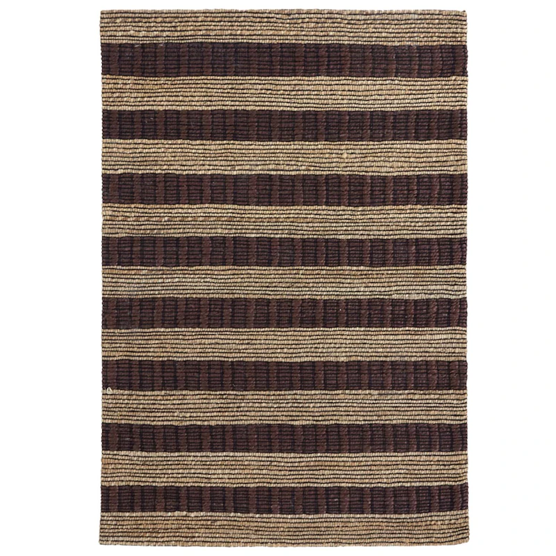 Block Teppe 85x130 cm, Brun/Natur