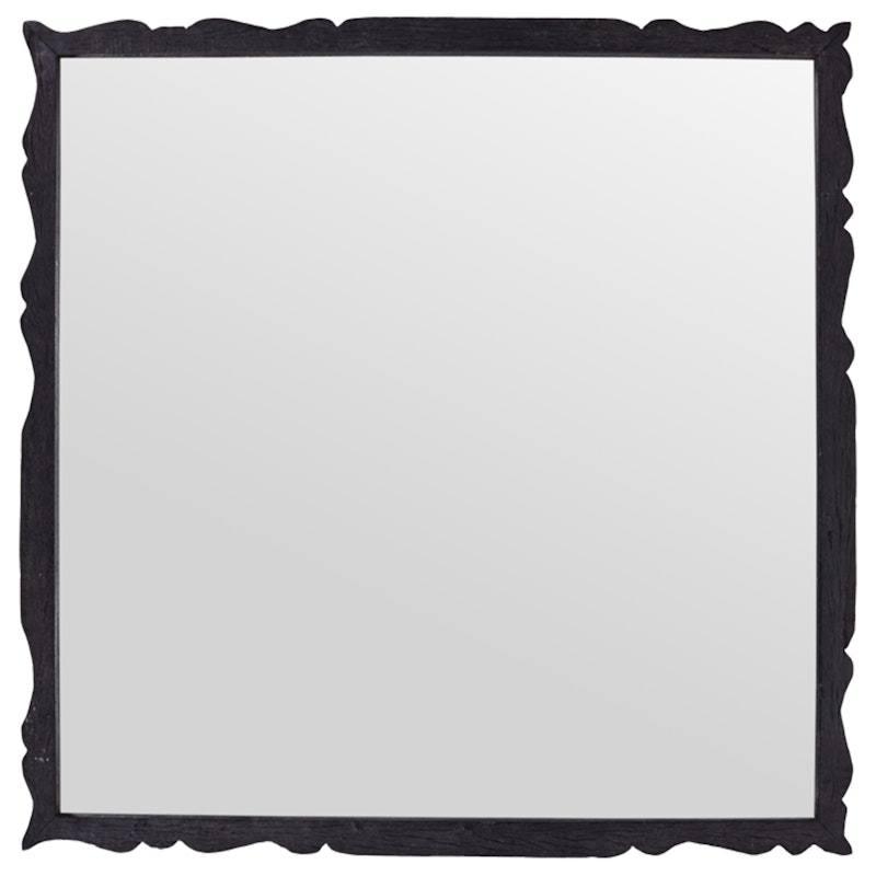 Carve Speil, Brun 75x75 cm