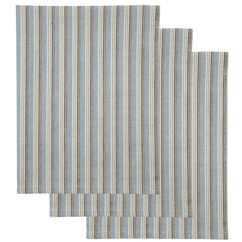 Cook Kjøkkenhåndkle 55x75 cm 4-pk, Blå/Sand