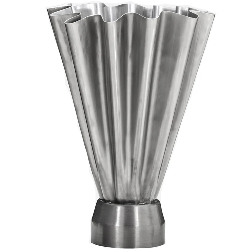Flood Vase 33 cm, børstet sølv