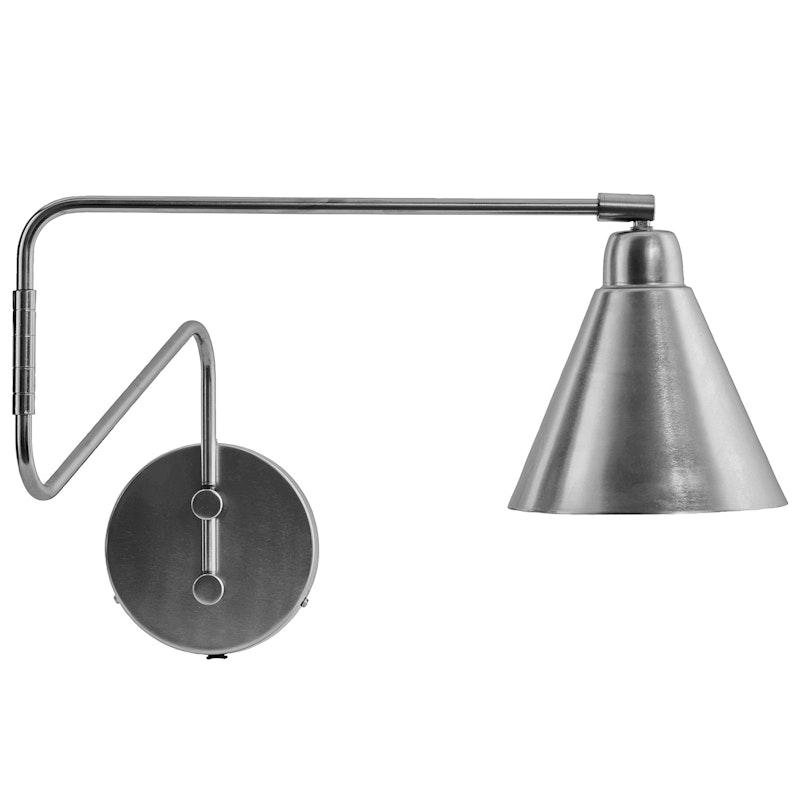 Game Vegglampe, Brushed Silver