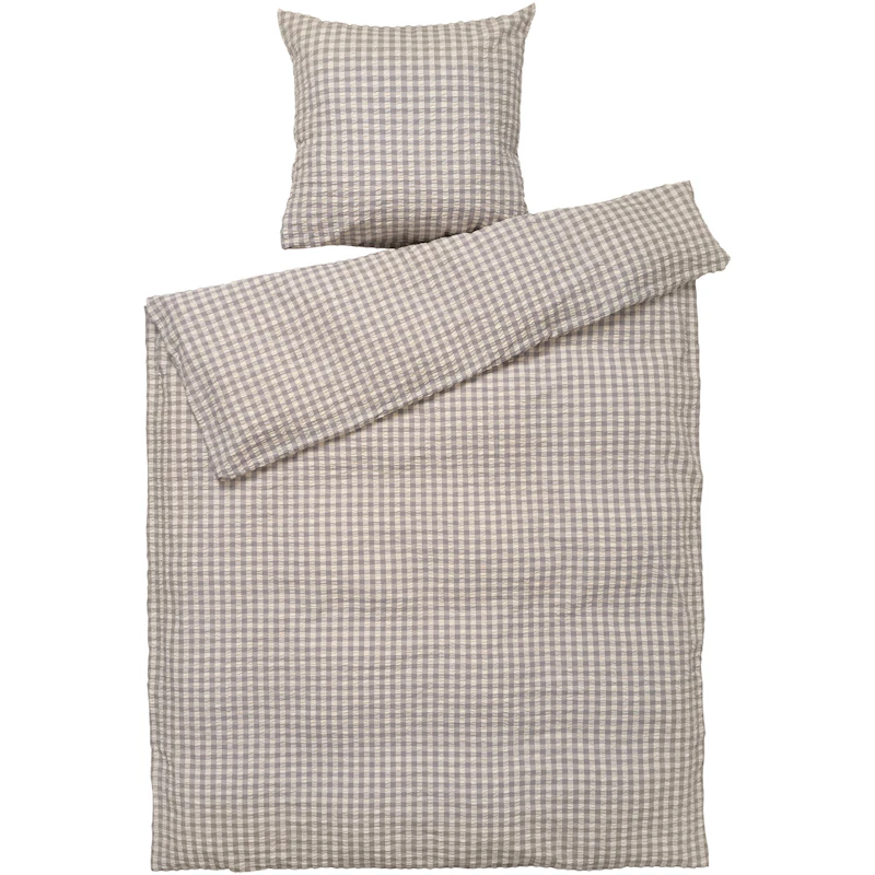 Bæk & Bølge Dynetrekksett 140x200 + 60x63 cm, Grå