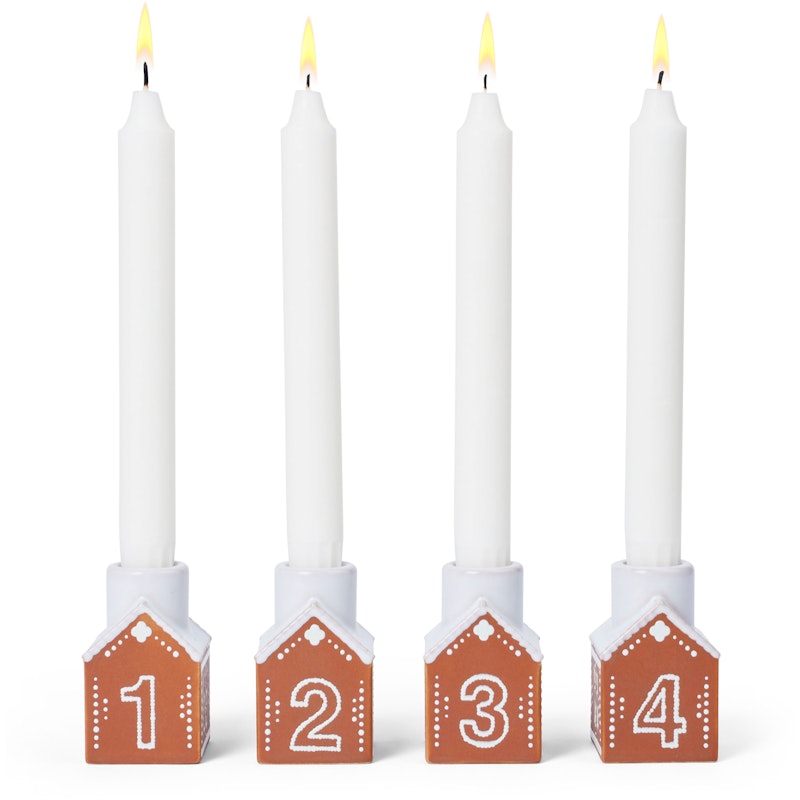 Gingerbread Adventslysestake H7,5 cm