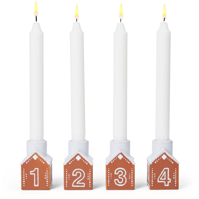 Gingerbread Adventslysestake H7,5 cm