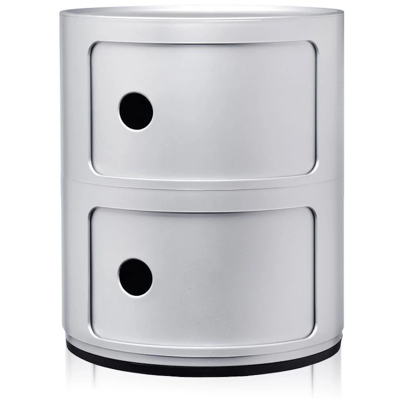 Componibili Classic Oppbevaring med 2 Rom, Sølv