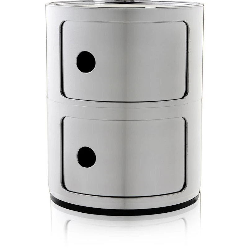 Componibili Metal Oppbevaring med 2 Rom, Krom