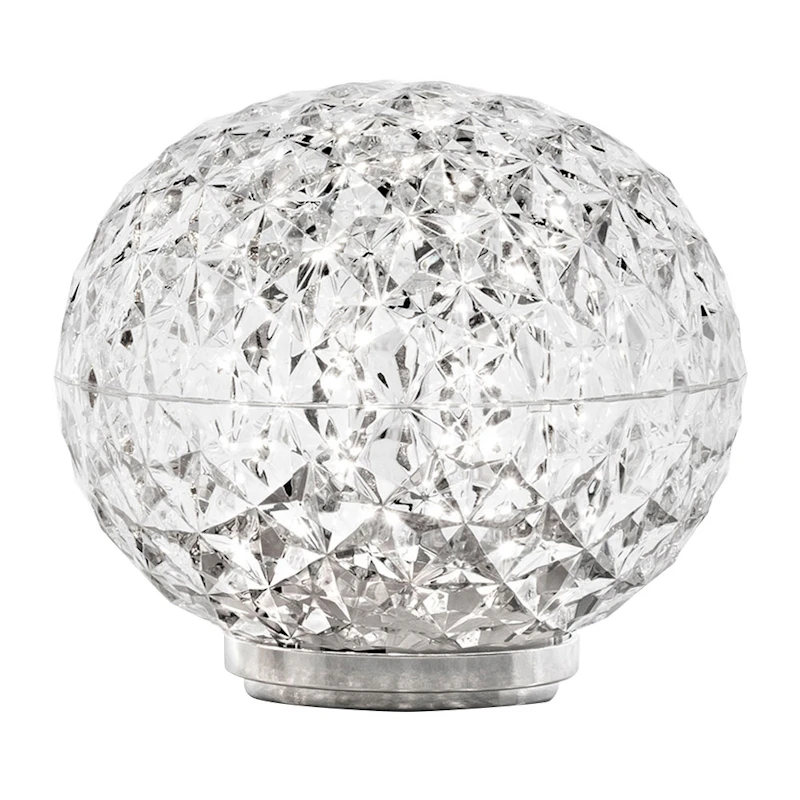 Mini Planet Bordlampe med Strømkabel, Crystal