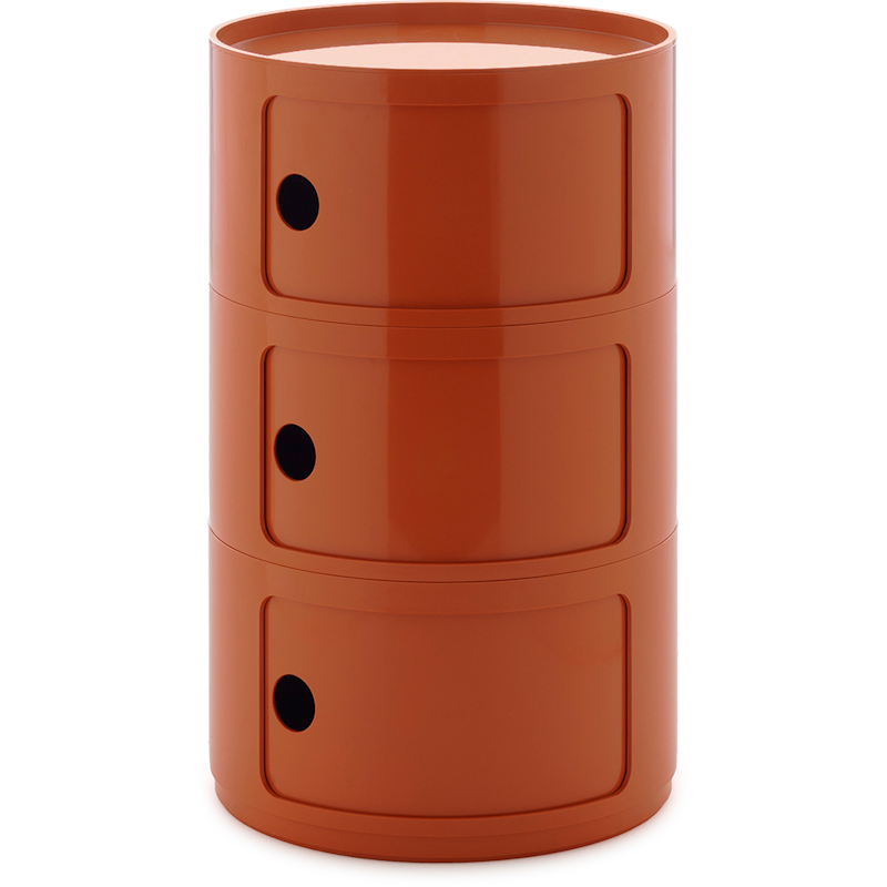 Componibili New Big Oppbevaring Med 3 Rom, Oransje