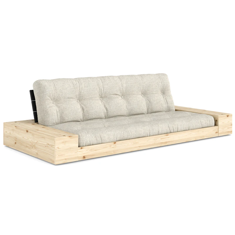 Base Sofa Bed With Storage, Black Night / Soft Chalk