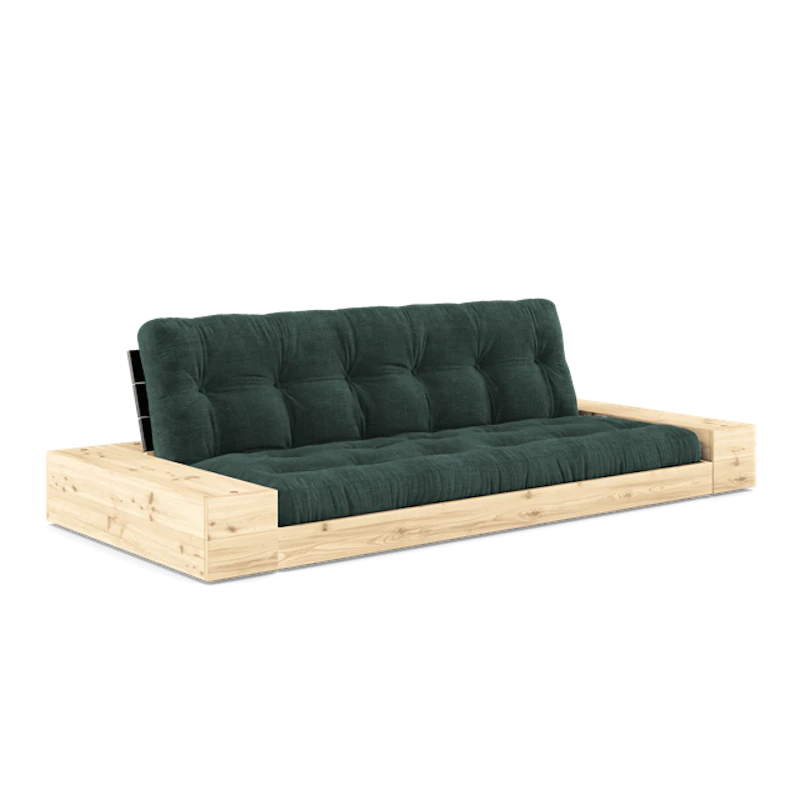 Base Sovesofa Med Sideboks og 5-lags Madrass Black Night/Tang