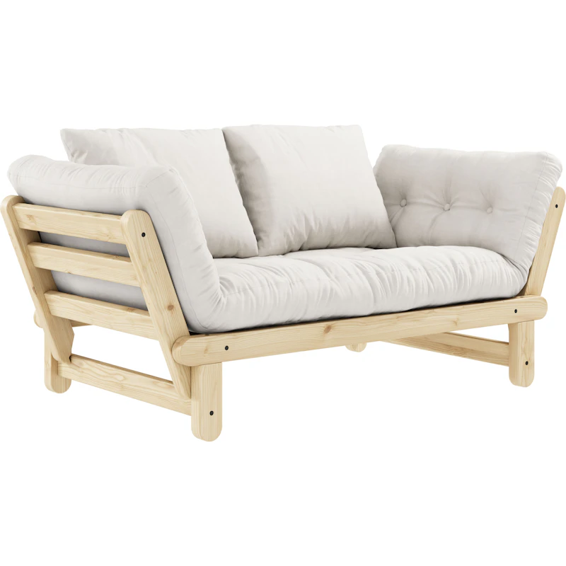 Beat Sofa Med Madrass, Lakkert / Naturlig