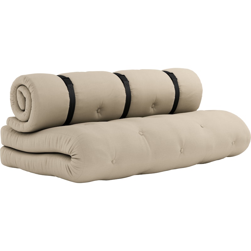 Buckle-Up Sofa Med Belte Utendørs, Beige / Sort