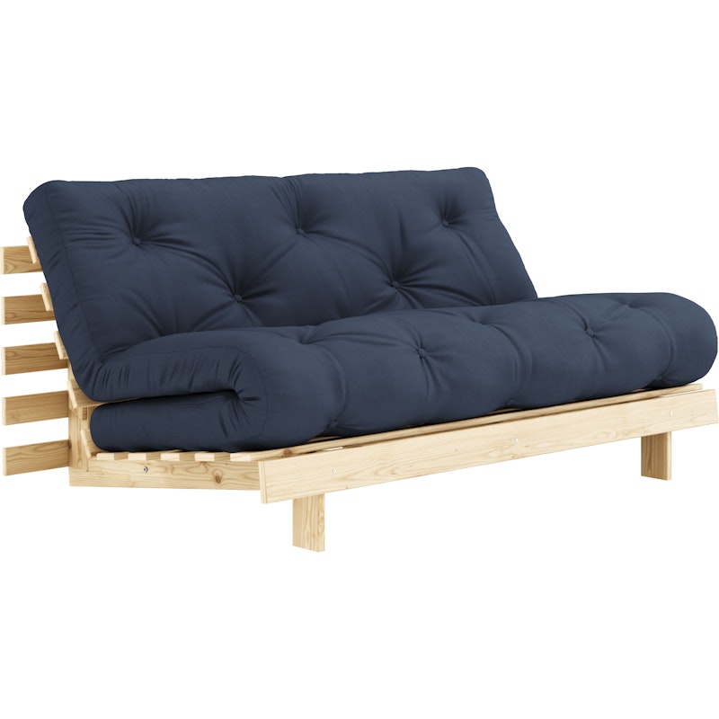 Roots 160 Sovesofa Med Madrass, Raw / Marineblå