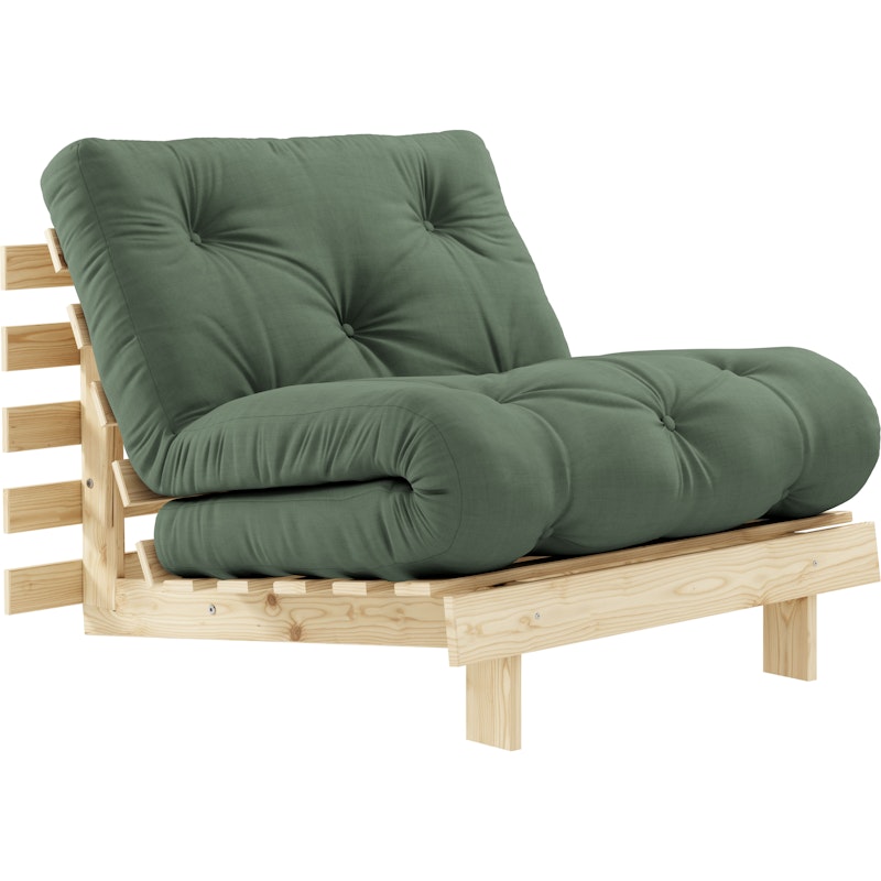 Roots 90 Loungestol, Furutre / Oliven