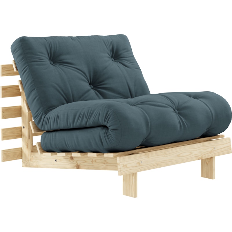 Roots 90 Loungestol, Furutre / Petrolblå