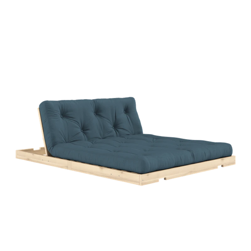 Flip-sovesofa Med Madrass 140x200 Petroleum/Raw