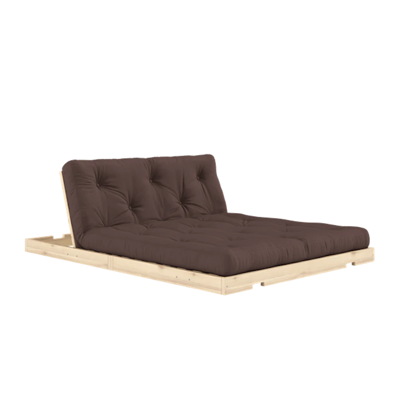 Flip-sovesofa Med Madrass 140x200 Brun/Raw