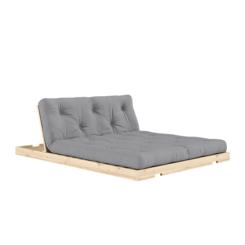 Flip-sovesofa Med Madrass 140x200 Grå/Raw