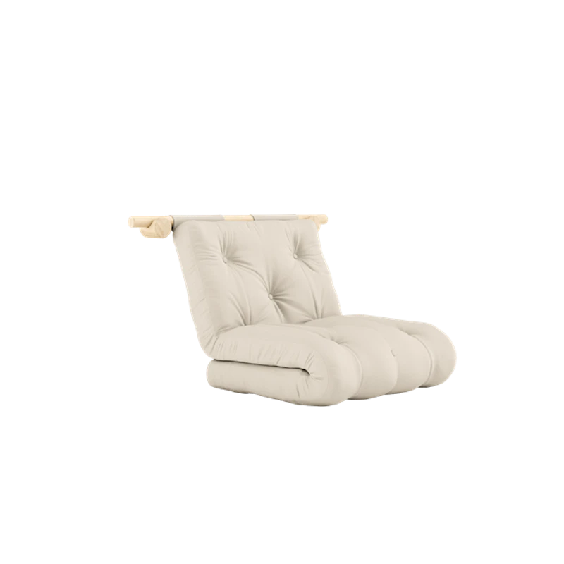 Hooked Madrass Med Knekt 75x200 Beige/Raw