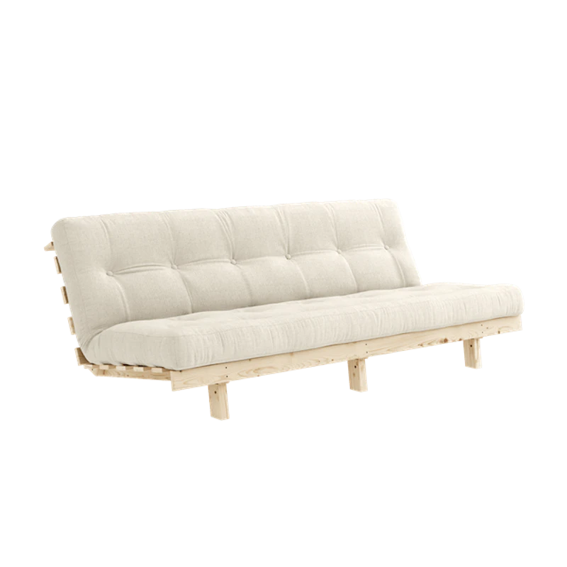 Lean Sovesofa Med Alpha Madrass 130x200 Lin/Raw