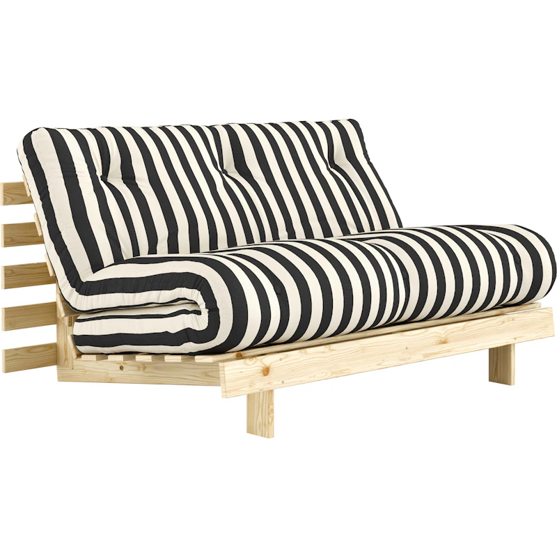 Roots Sovesofa 140x200 cm, Sort / Hvit