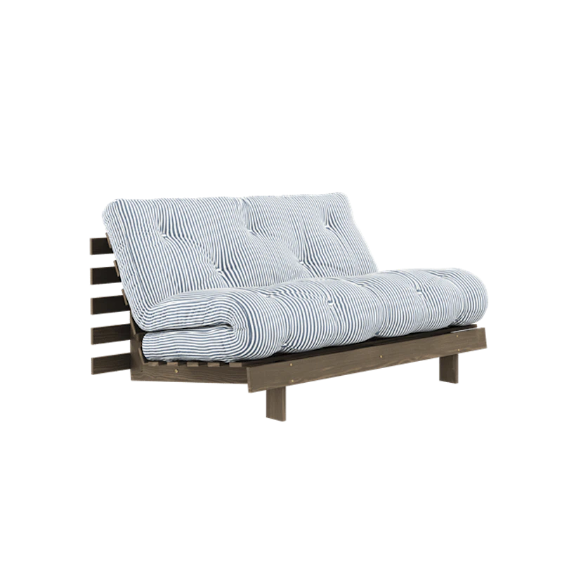 Roots Sovesofa Med Madrass 140x200 Johannesbrunt/Strandblå