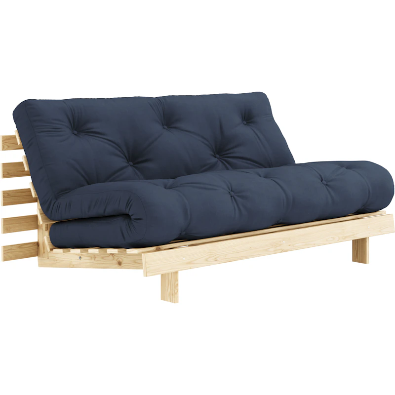 Roots 160 Sovesofa Med Madrass, Raw / Marineblå