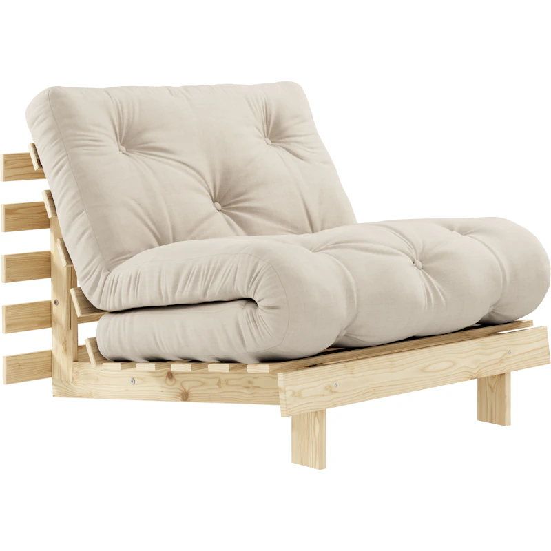Roots 90 Loungestol, Furutre / Beige