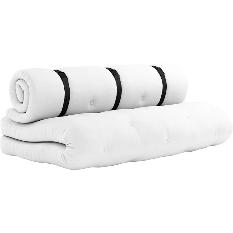 Buckle-Up Sofa Med Belte Utendørs, Hvit / Sort