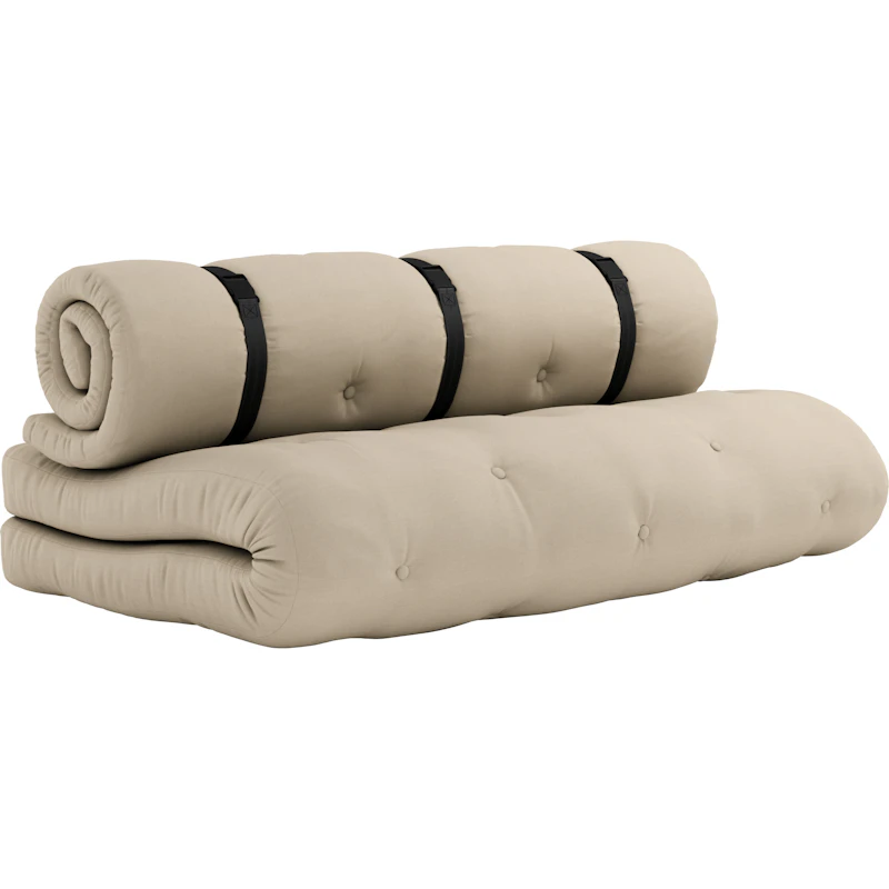 Buckle-Up Sofa Med Belte Utendørs, Beige / Sort