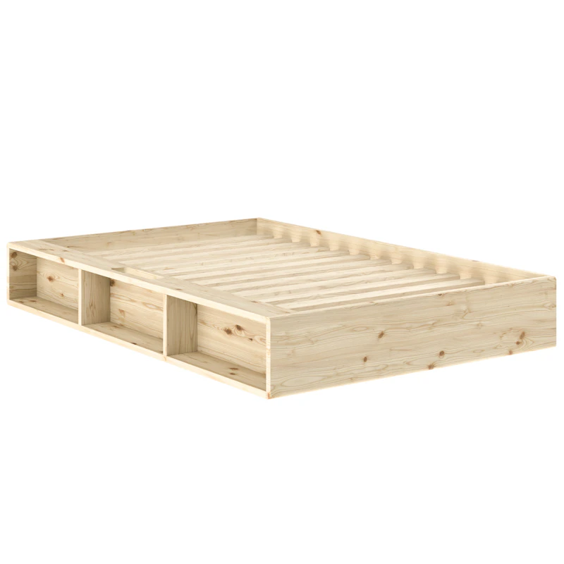 Ziggy Bed Frame 120x200 cm, Raw