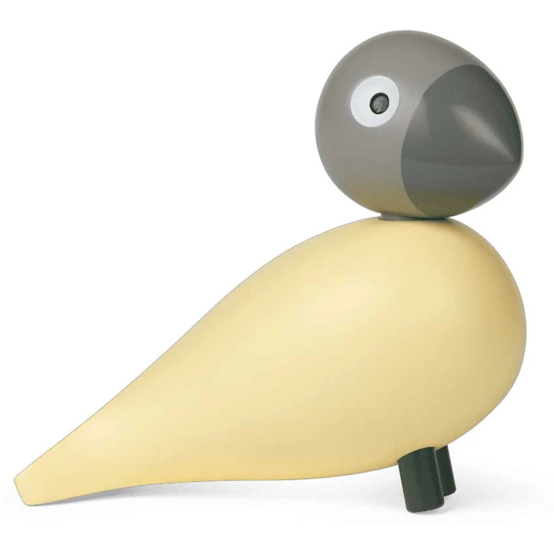 Bella Årsfugl 2025 12,5 cm, Creme / Grå