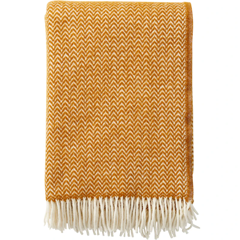 Chevron Pledd 130x200 cm, Caramel