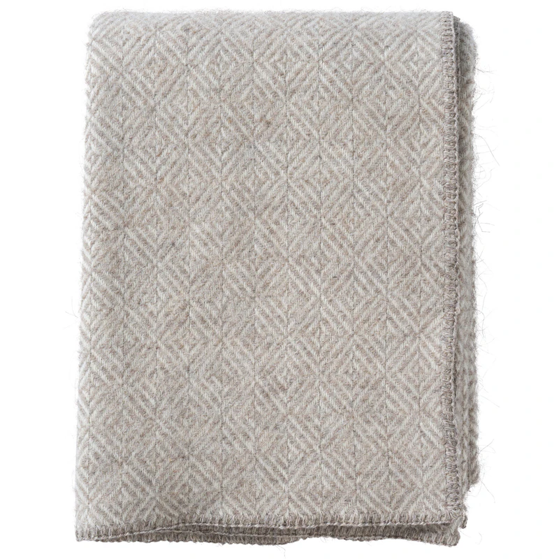 Diamonds Pledd 130x180 cm, Natural Beige