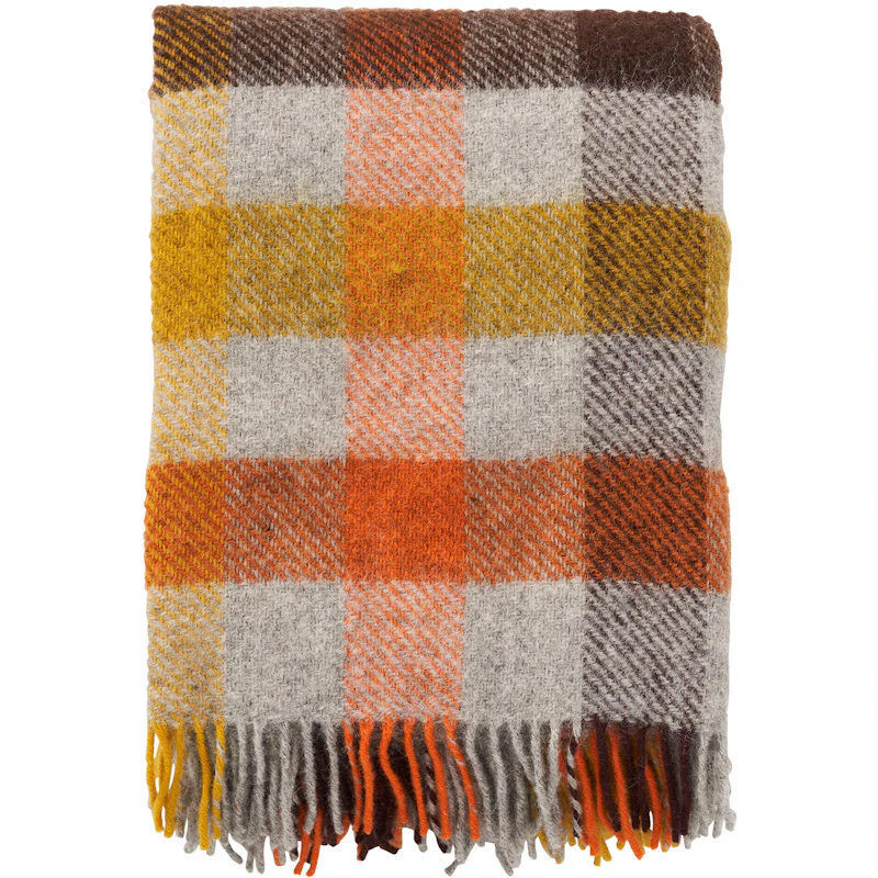 Gotland Pledd 130x200 cm, Gul/Multi