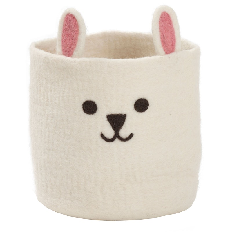 Rabbit Kurv Hvit, Ø20 cm
