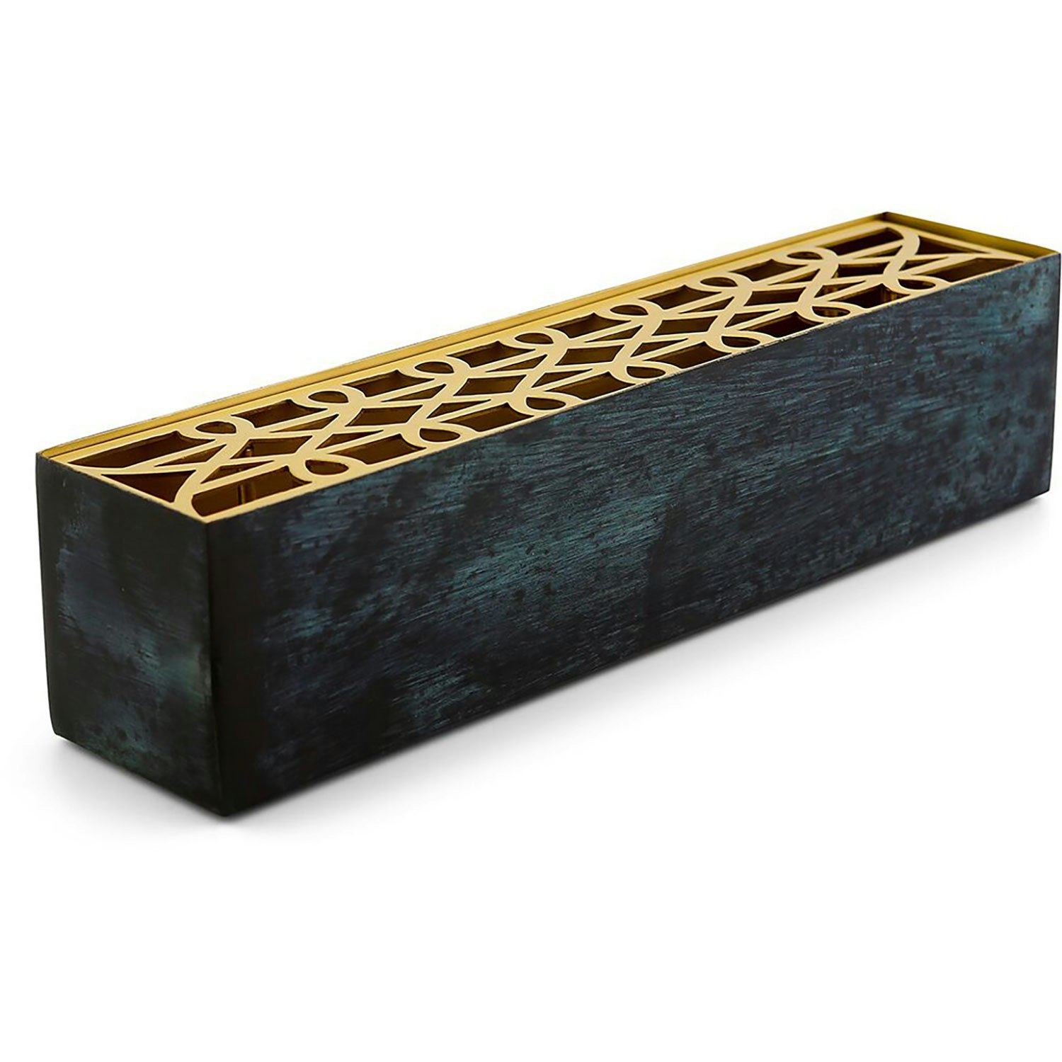 &Auml;ng Vase Rektangul&aelig;r, Messing