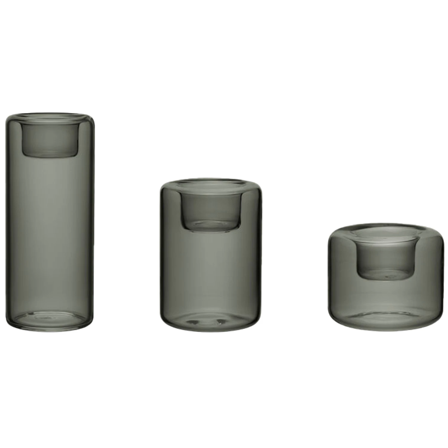 Happy Lyslykte 3 Deler, Antrasitt