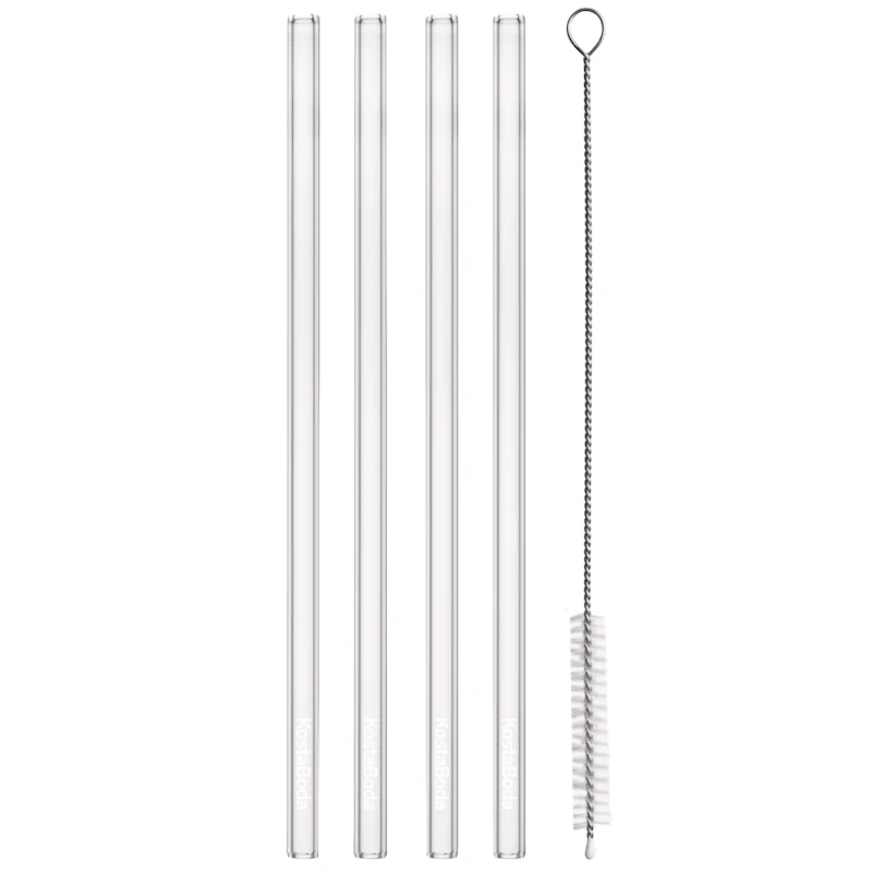 Viva Sugerør 4-pk, Glass
