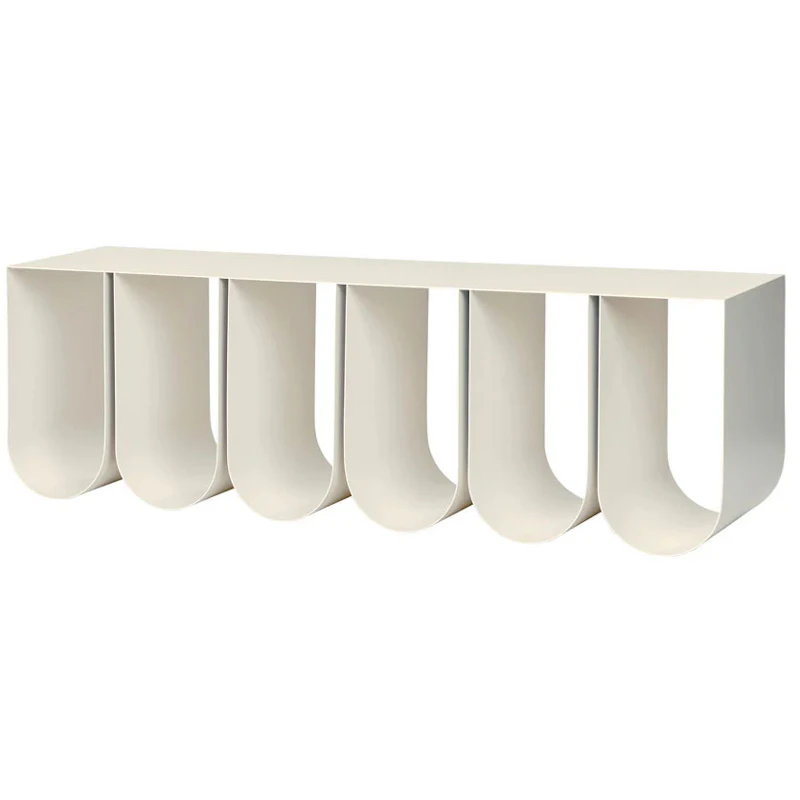 Curved Vegghylle, Beige